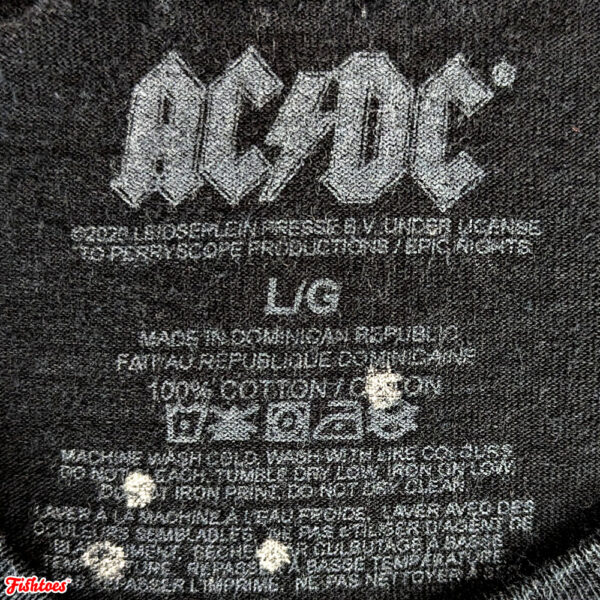 ACDC Cotton T-Shirt Men's Large