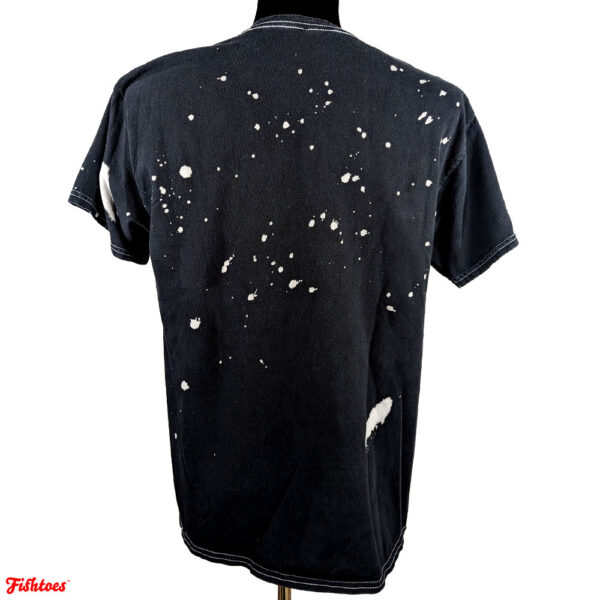 ACDC Paint Splatter Black White Short Sleeve T-Shirt Men's Large