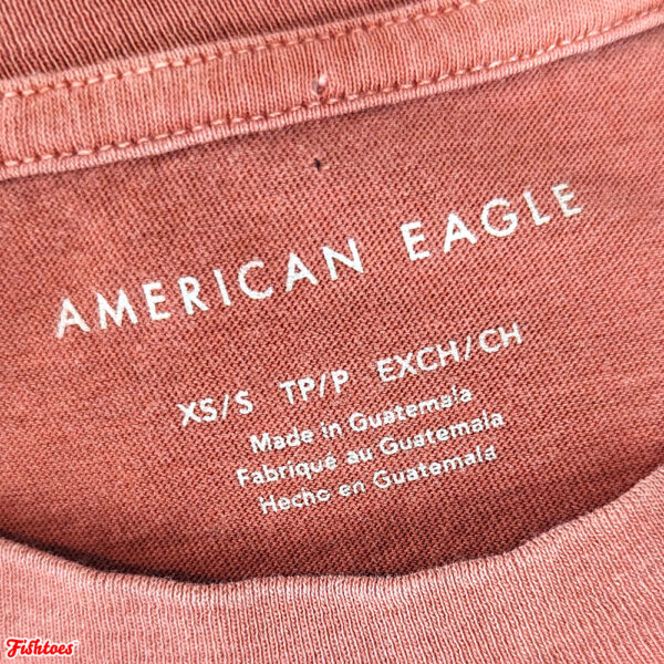 American Eagle XS Small Peach T-Shirt Men's Thrift