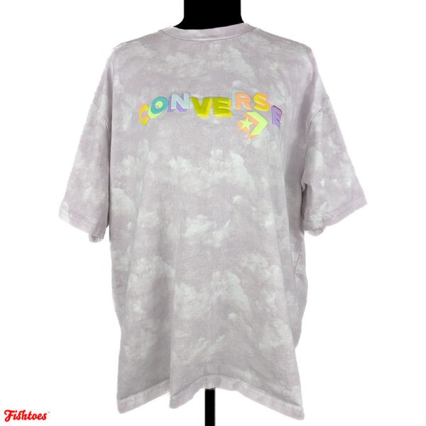 Converse Puffed Printed T-Shirt Tie Dye Women's Medium