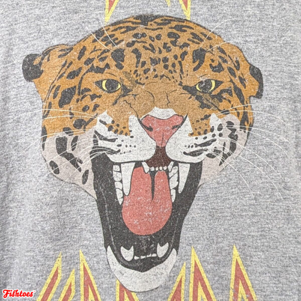 Def Lepard Leopard Face Print Men's Medium