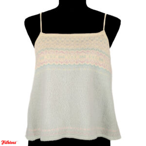 Esprit Backless String Tank Top Cream Mint Women's Thrift Fishtoes