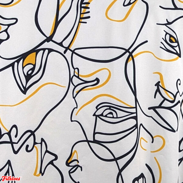 Faces Drawings Men's Large Shirt