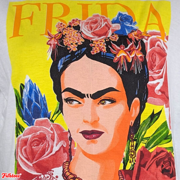 Frida Kahlo Print T-Shirt Women's Medium