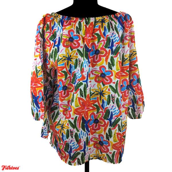 Hester And Orchard Floral Flower Top Shirt Blouse Women's XL