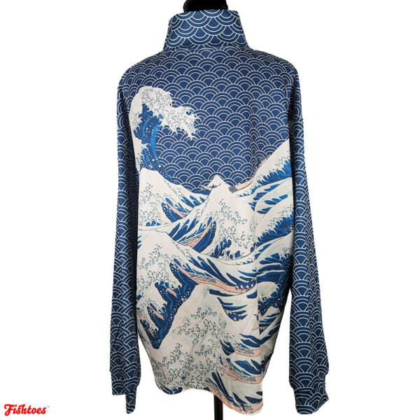 Japanese Waves Printed Sweatshirt Women's XL