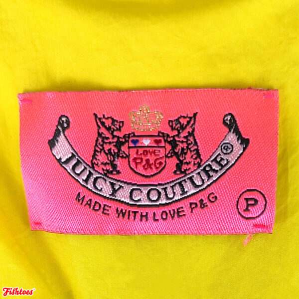 JUICY COUTURE YELLOW CROPPED HOODIE RAINCOAT - Image 7