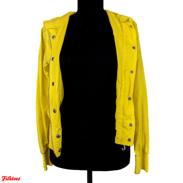 Juicy Couture Zip Up Yellow Jacket Hoodie Women's Small Thrift