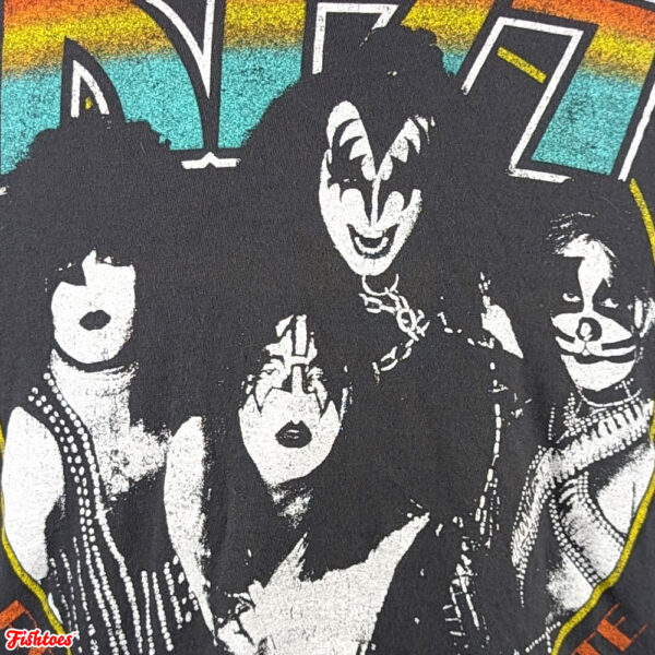 Kiss Photograph Print T-Shirt Men's Medium