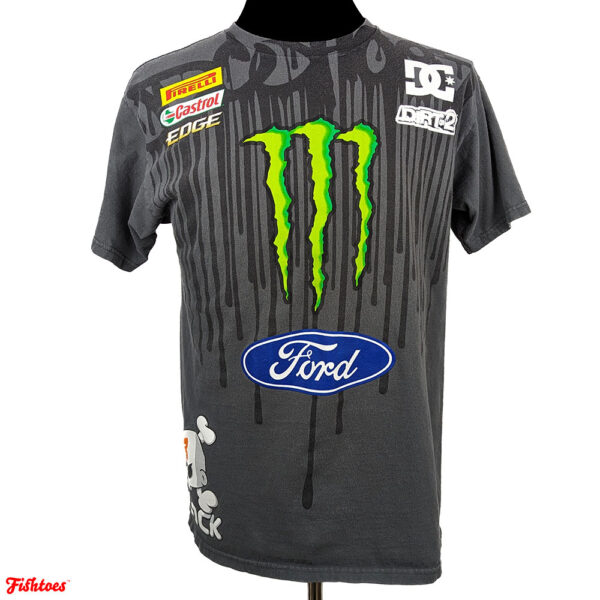 Monster DC Ford Castrol Edge Printed Graphic Men's Medium T-Shirt