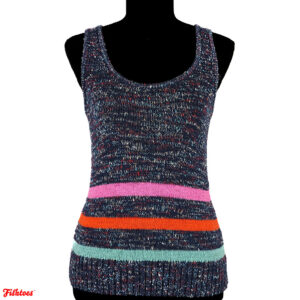 Multi-Colored Speckled Tank Top Stripes Extra Small XS Lou & Grey Loft Thrift Fishtoes