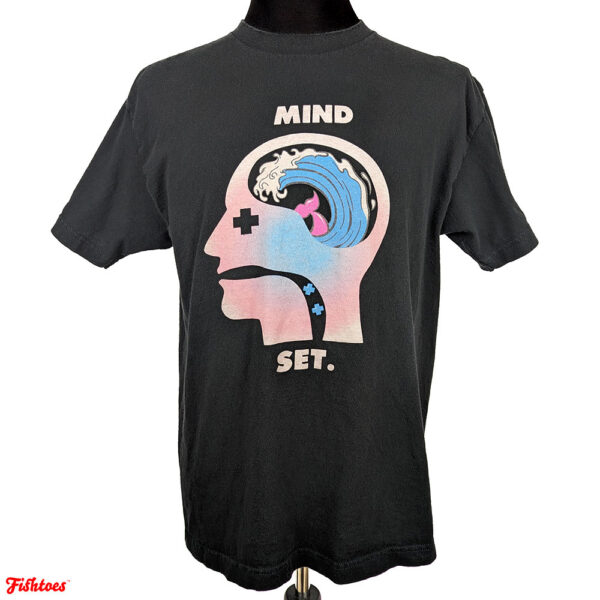 Pink & Dolphin Mindset Mind Set Print Printed Graphic T-Shirt Men's Large