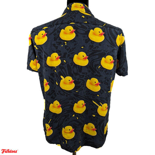 Rubber Duck Patterned Dress Shirt Men's Large