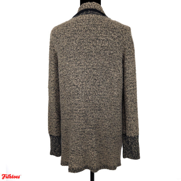 Salt Pepper Brown Black Speckled Sweater Fall Women's Medium Thrift