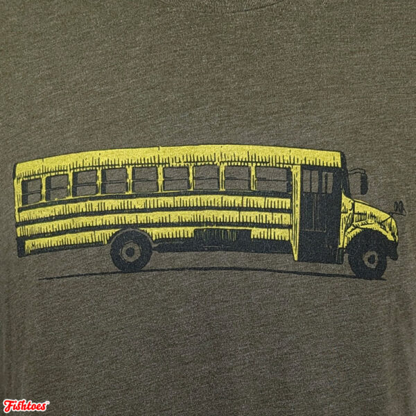 School Bus Life Skoolie Print Printed Graphic T-Shirt Men's Large