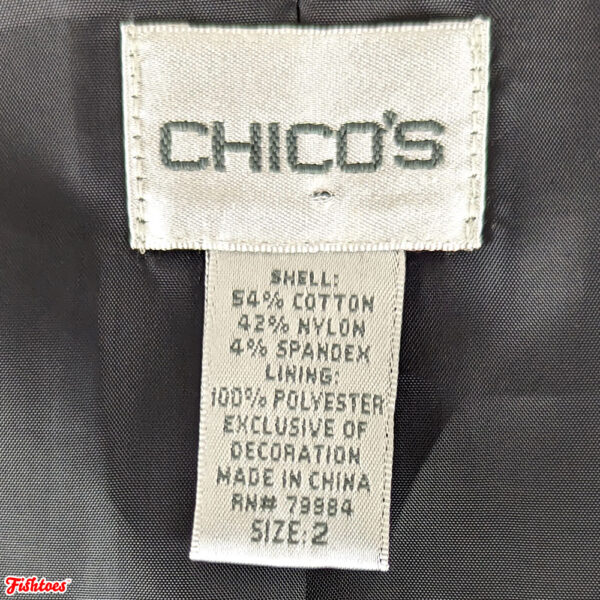 Chicos Jacket Women's 2 Medium