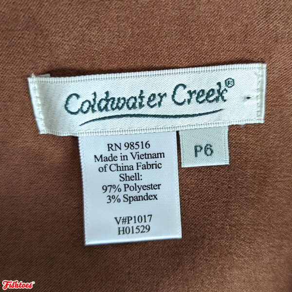 Coldwater Creek P6 Tan Suede Jacket