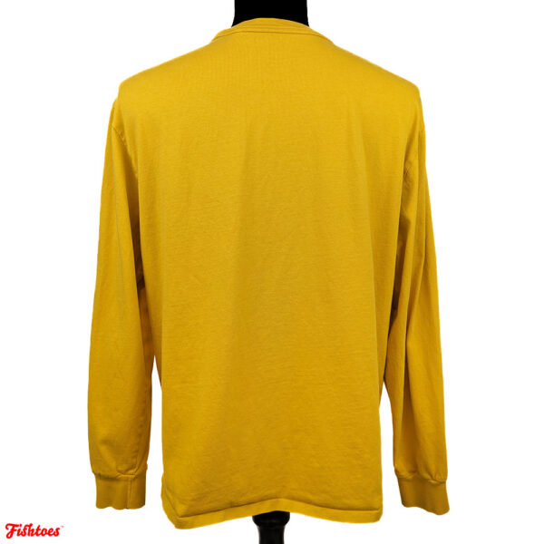 Gold Mustard Yellow Long Sleeve Shirt Men's Medium