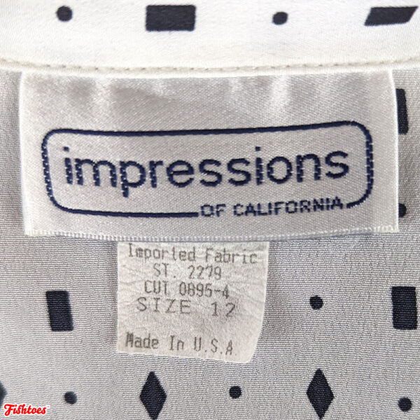 Impressions Of California Vintage Size 12 Women's Small