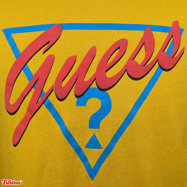 Retro Vintage Guess Logo Men's Medium T-Shirt Thrift