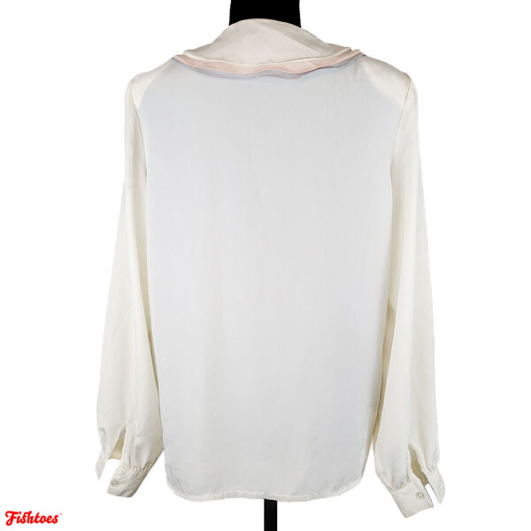 Unique Vintage White Top Blouse Women's Small 6