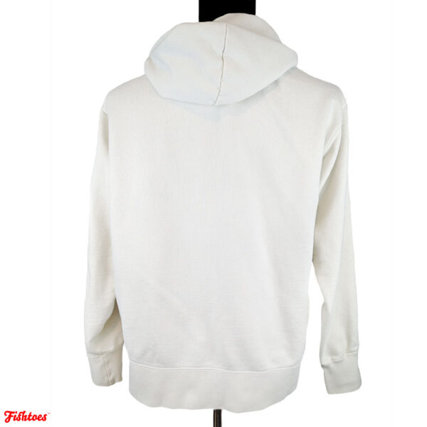 White Large Men's Hoodie Sweatshirt