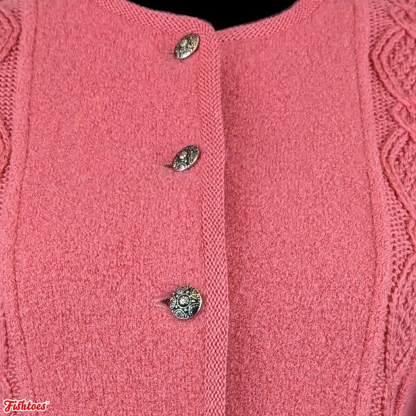 Vintage 100% Virgin Wool Pink Small