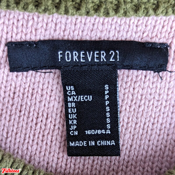 Forever 21 Small Sweater Colorblock