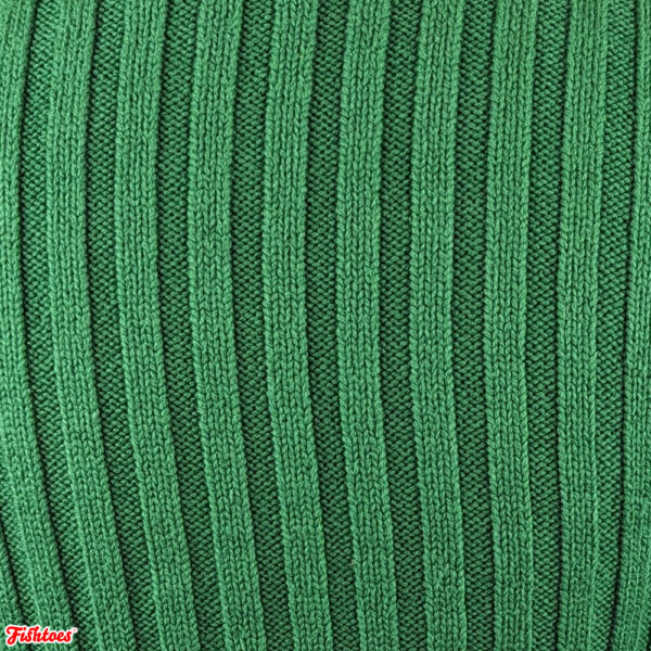 Green Woven Striped Ribbed Fabric