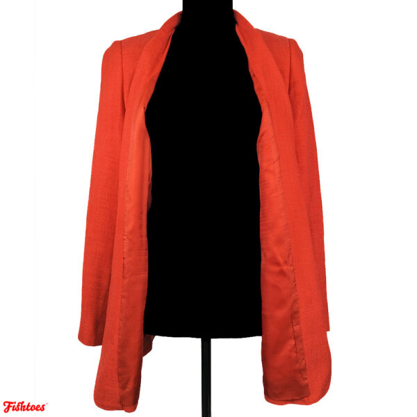 Lands End Red Blazer Button Jacket Women's Size 6 Small