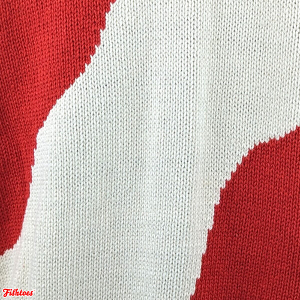 Red White Woven Fabric