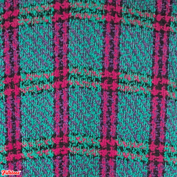 Vintage Teal Pink Fabric