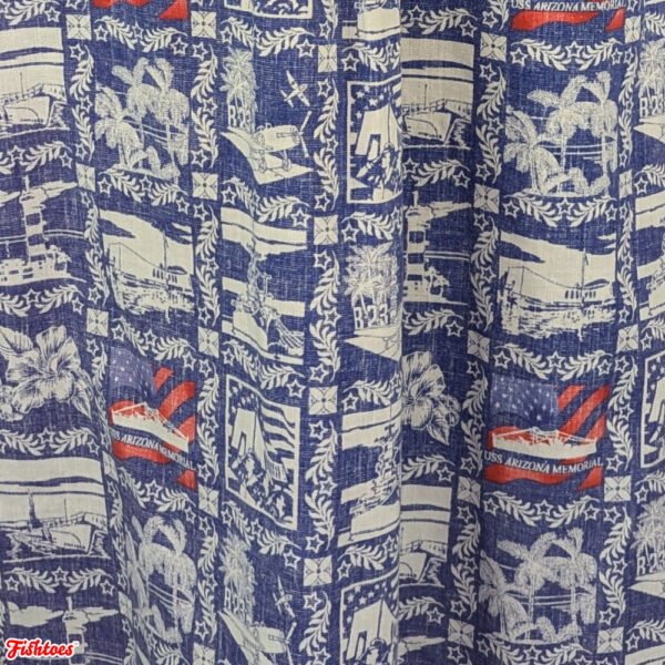 Hilo Hatties Hawaii Red White Blue Patterned Fabric