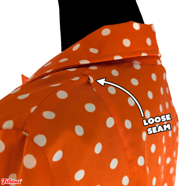 Loose Seam Orange Dress