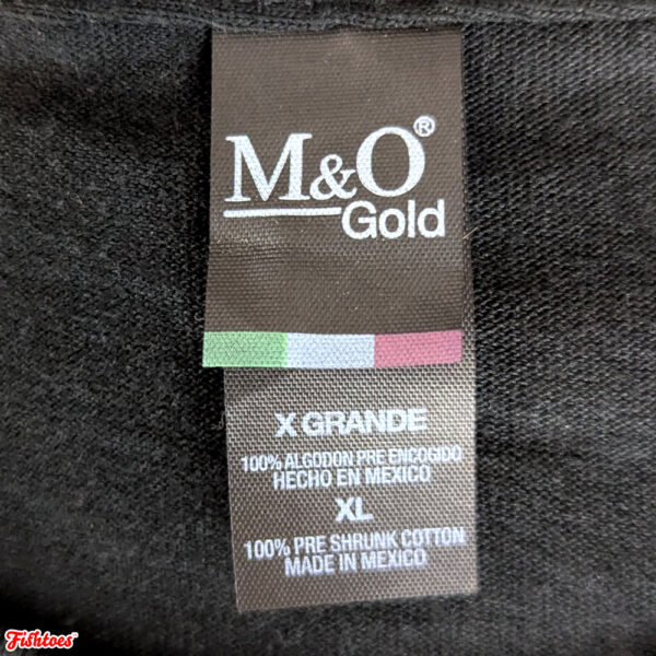 M & O Gold Black XL T-Shirt