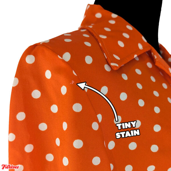 Tiny Stain Orange Vintage Dress