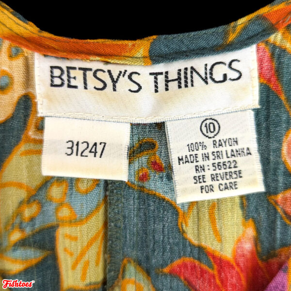 Vintage Betsey's Things Clothing Company Brand Thrift