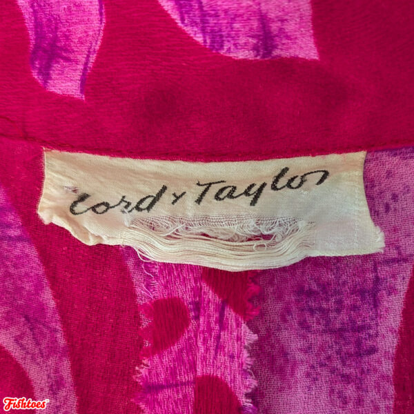 Vintage Lord & Taylor Tag Label 60's