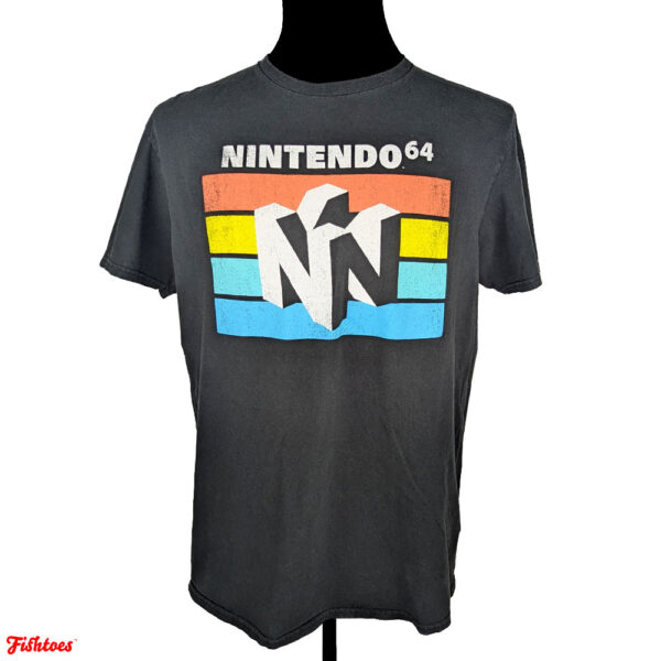 Nintendo 64 Graphic Printed T-Shirt Men's Large Thrift Fishtoes