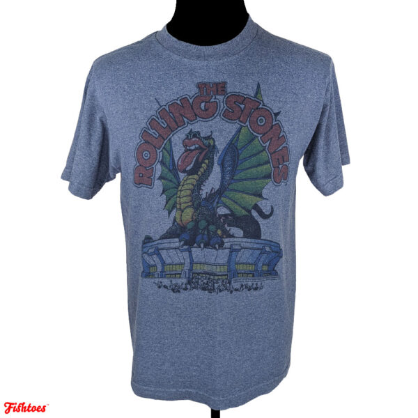 The Rolling Stones Tongue Dragon Stadium Graphic Printed T-Shirt Men's Medium Thrift Fishtoes