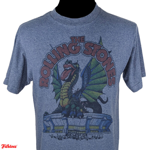 The Rolling Stones Tongue Dragon Stadium Graphic Printed T-Shirt Men's Medium