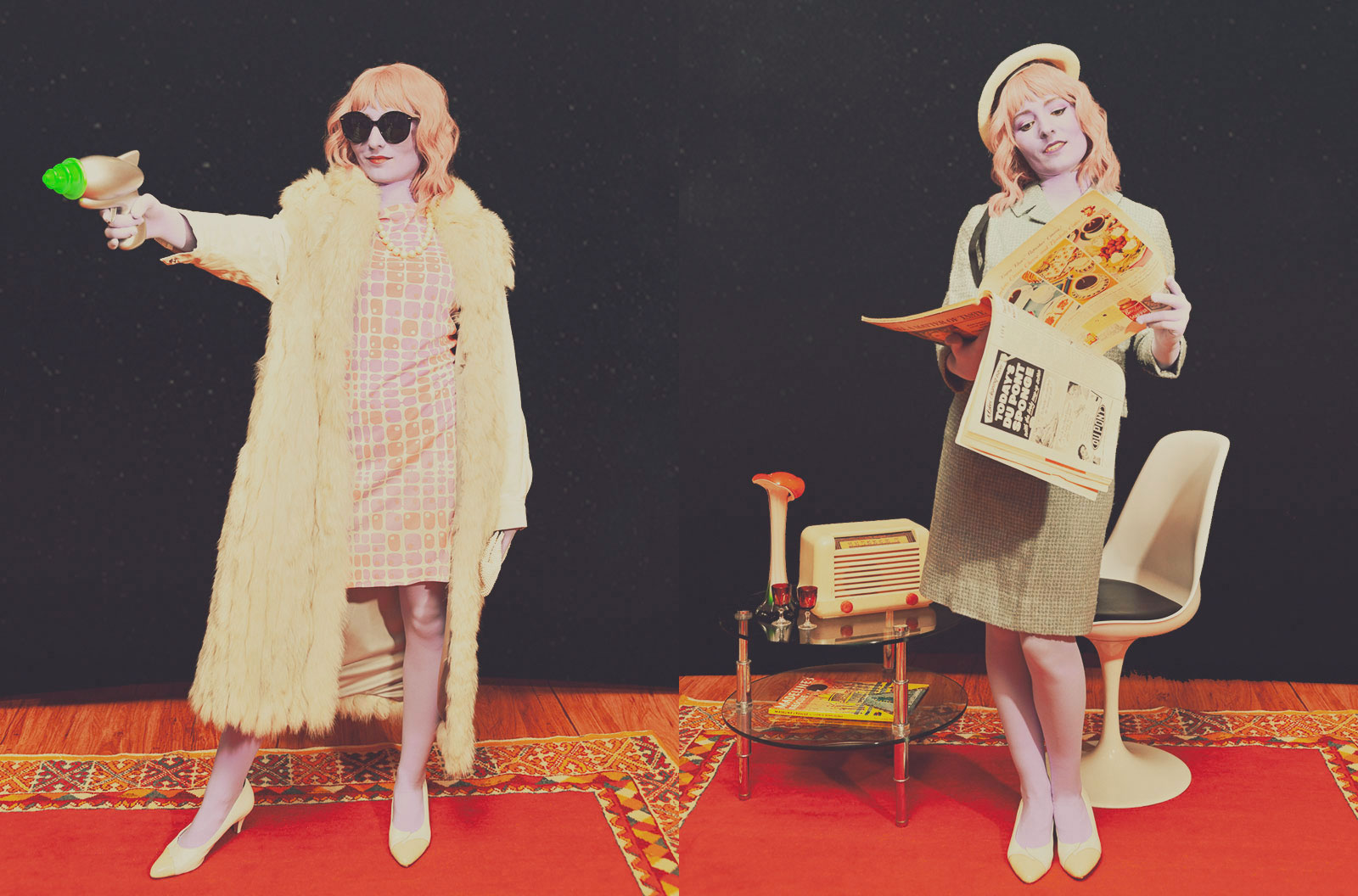 Vintage Alien Photoshoot | 50s 1950s 1960s 60s