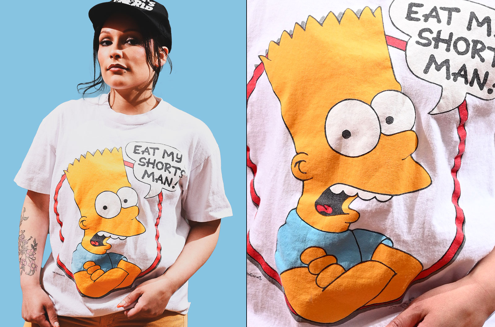 Vintage Bart Simpson Eat My Shorts Man Tshirt
